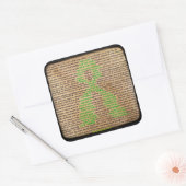 Lyme Disease Gefühls Sensibilisierungskammern Quadratischer Aufkleber (Umschlag)