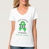 Lyme Disease Hope Faith Courage T-Shirt (Vorderseite)