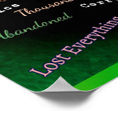 Lyme Disease Poster über die Politik von Lyme (Ecke)