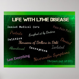 Lyme Disease Poster über die Politik von Lyme