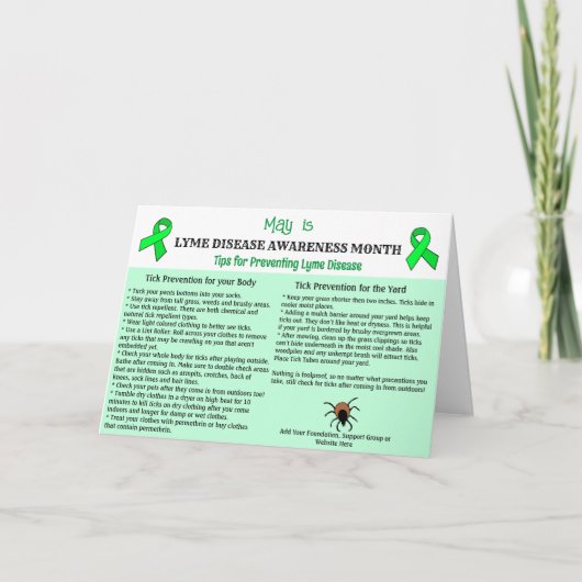 Lyme Disease Prevention Educational (Vorderseite)