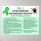 Lyme Disease Prevention Educational Poster (Vorne)