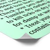 Lyme Disease Prevention Educational Poster (Ecke)