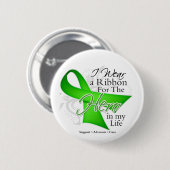 Lyme Disease Ribbon Hero in My Life Button (Vorne & Hinten)