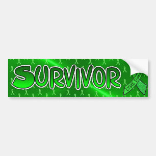 Lyme Disease Survivor Awareness Ribbons Bumper Autoaufkleber