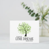 Lyme Disease Tree Postkarte (Stehend Vorderseite)