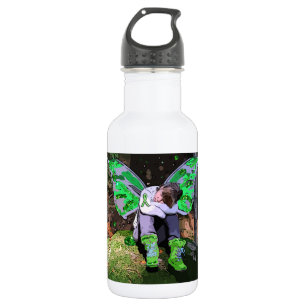 Lyme Disease Warrior Angel oder Fairy Girl Edelstahlflasche