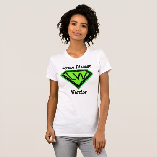 Lyme Disease Warrior Superhero Shirt (Vorne ganz)