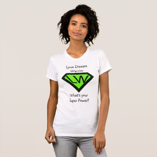 Lyme Disease Warrior Superhero Shirt (Vorne ganz)