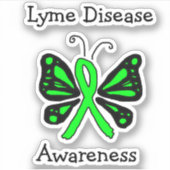 Lyme-Erkrankung Bewusstsein Aufkleber (Vorderseite)