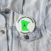 Lyme-Erkrankung Bewusstsein im Minnesota-Knopf Button (Beispiel)