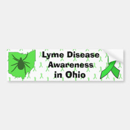 Lyme-Erkrankung Bewusstsein im Ohio-Autoaufkleber Autoaufkleber