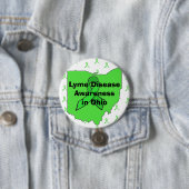 Lyme-Erkrankung Bewusstsein im Ohio-Button Button (Beispiel)