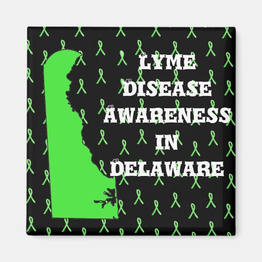 Lyme-Erkrankung Bewusstsein in Delaware Magnet (Vorne)