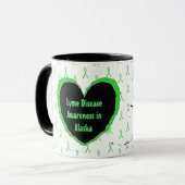 Lyme-Erkrankung Bewusstsein in der Alaska-Tasse Tasse (Vorderseite Links)
