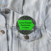 Lyme-Erkrankung Bewusstsein in Iowa-Button Button (Beispiel)