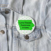 Lyme-Erkrankung Bewusstsein in Iowa-Button Button (Beispiel)