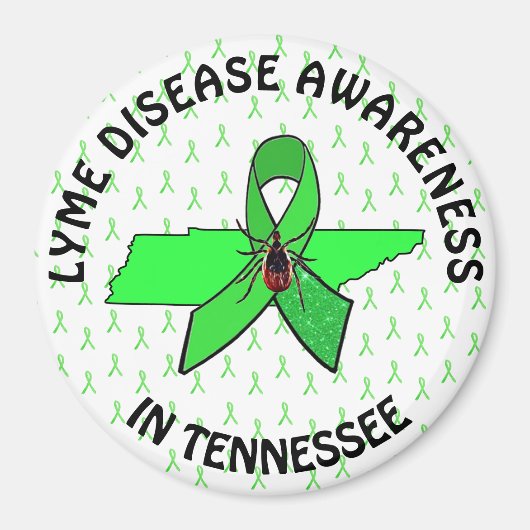 Lyme-Erkrankung Bewusstsein in Tennessee-Magnet Magnet (Vorne)