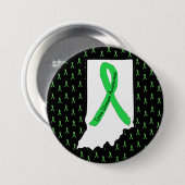 Lyme-Erkrankung in Indiana-Knopf Button (Vorne & Hinten)