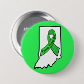 Lyme-Erkrankung in Indiana-Knopf Button (Vorne & Hinten)
