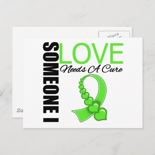Lyme-Erkrankung Jemand in der Liebe braucht eine H Postkarte (Vorne/Hinten)