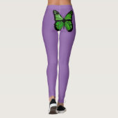 Lyme-Erkrankung Leggings mit Schmetterling (Rückseite)