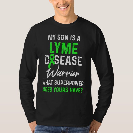 Lyme-Erkrankung Survivor Krieger-Bewusstsein 18 T-Shirt (Vorderseite)