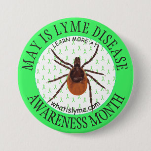 Lyme-Erkrankungsbekanntmachung Monat Hirschkitzel Button