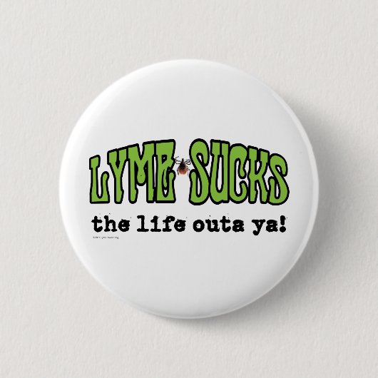 Lyme ist zum Kotzen Button (Vorderseite)