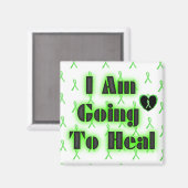 Lyme-Krankheit Affirmation: Ich heile Magnet (Vorderseite/Rückseite)