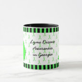 Lyme-Krankheit Bewusstsein in Georgia Kaffeepause  Tasse (Zentrum)