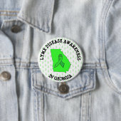 Lyme-Krankheit Bewusstsein in Georgia-Schaltfläche Button (Beispiel)
