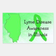 Lyme-Krankheit Bewusstsein in Illinois-Aufklebern