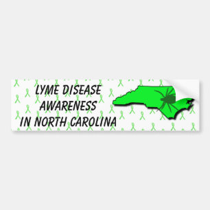 Lyme-Krankheit Bewusstsein in North Carolina Bumpe Autoaufkleber