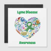 Lyme-Krankheit Bewusstsein Magnetkarte (Vorne/Hinten)