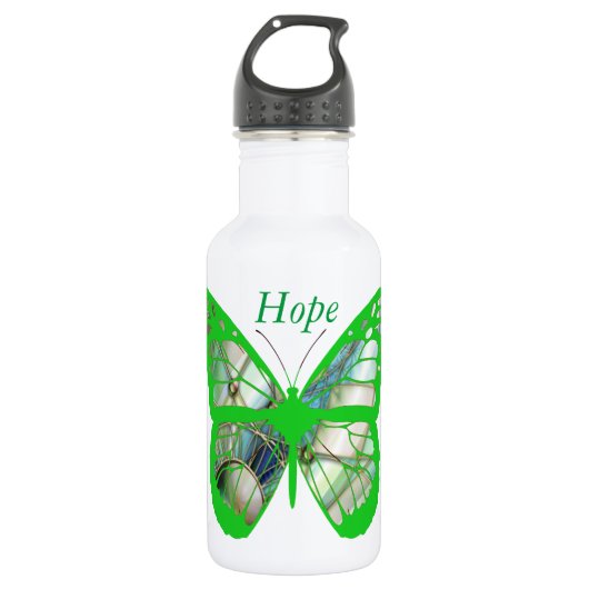 Lyme-Krankheit Bewusstsein Wasserflasche (Vorderseite)