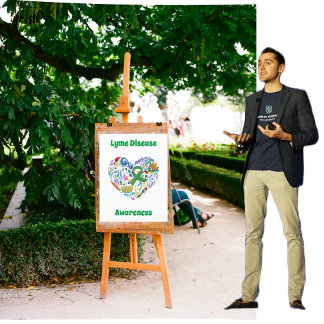 Lyme-Krankheit, Grüne Schleife, Limon, Sensibilitä Flyer