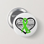 Lyme-Krankheit Herz-Band-Collage Button (Vorne & Hinten)