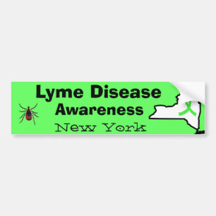 Lyme-Krankheit im New Yorker Autoaufkleber