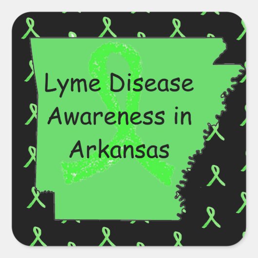 Lyme-Krankheit in Arkansas Stickers (Vorderseite)