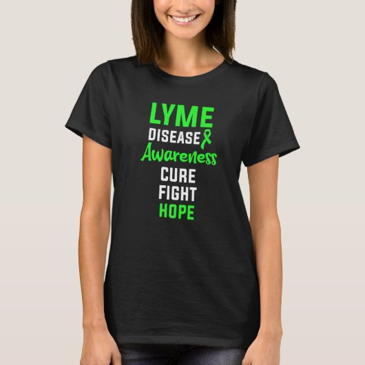 Lyme-Krankheit Survivor Krieger-Bewusstsein 2 T-Shirt (Vorderseite)