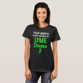 Lyme-Krankheit Survivor Krieger-Bewusstsein 35 T-Shirt (Vorne ganz)