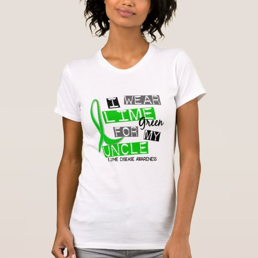 Lyme Krankheit trage ich Limones Grün für meinen T-Shirt (Vorderseite)