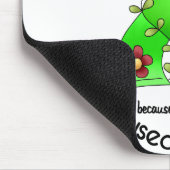 Lyme Krankheits-Blumen-Band 1 Mousepad (Ecke)