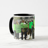 Lyme lebt hier Lyme Disease Awareness Cup Tasse (Vorderseite Links)