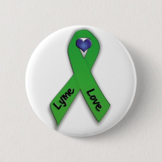 Lyme Liebe-Knopf Button (Vorderseite)