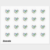 Lyme Limon Awareness Support Sticker Green Ribbon (Blatt)
