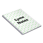 Lyme Notes Lyme disease Awareness Ribbbons Notizblock (Rechte Seite)