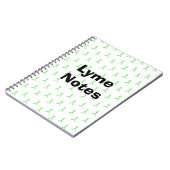 Lyme Notes Lyme disease Awareness Ribbbons Notizblock (Linke Seite)