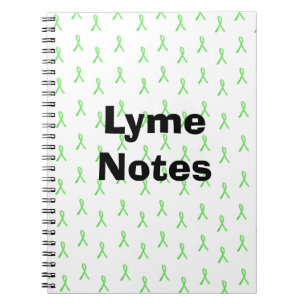 Lyme Notes Lyme disease Awareness Ribbbons Notizblock